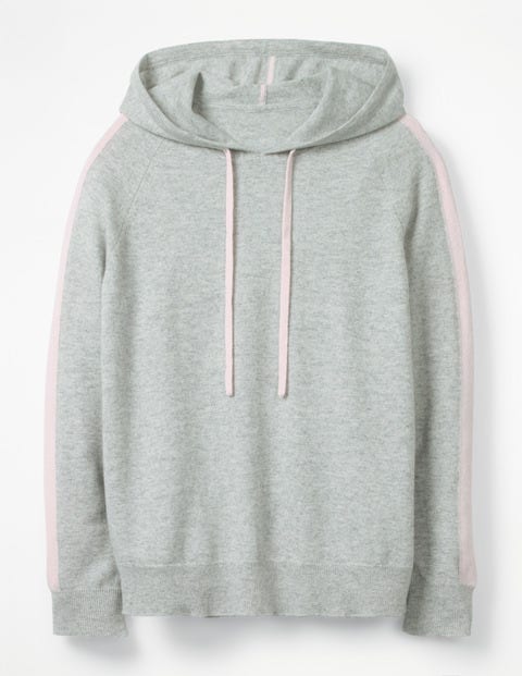 Bella Cashmere Hoodie - Silver Melange Bella Cashmere Hoodie - Silver Melange