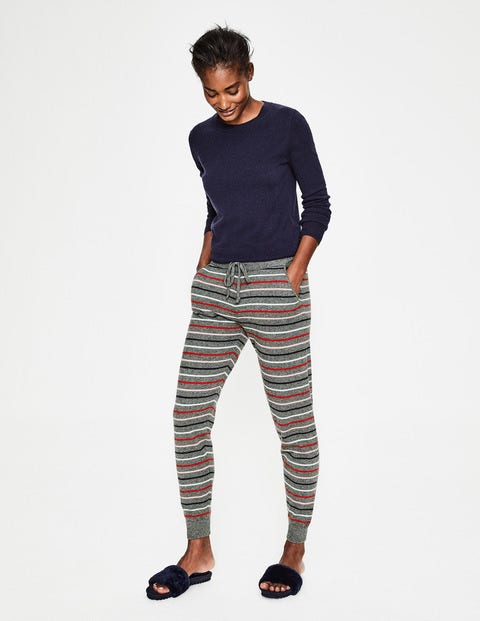 Bella Kaschmir-Jogginghose - Regenbogen/Bunt, Gestreift Bella Kaschmir-Jogginghose - Regenbogen/Bunt, Gestreift