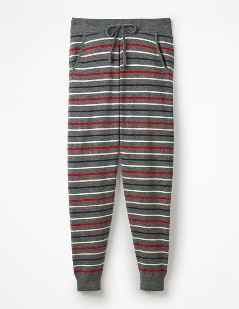 Bella Kaschmir-Jogginghose - Regenbogen/Bunt, Gestreift Bella Kaschmir-Jogginghose - Regenbogen/Bunt, Gestreift