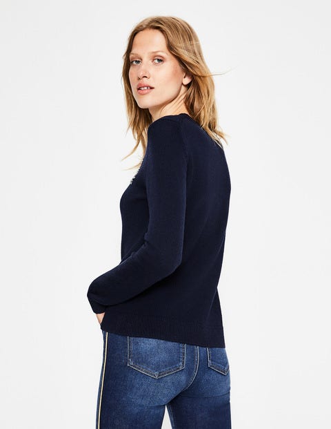 Nell Embellished Cardigan - Navy Nell Embellished Cardigan - Navy