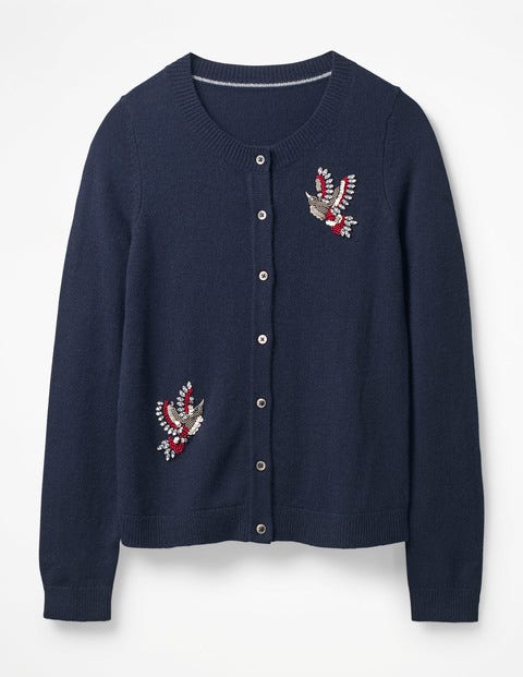 Nell Embellished Cardigan - Navy Nell Embellished Cardigan - Navy