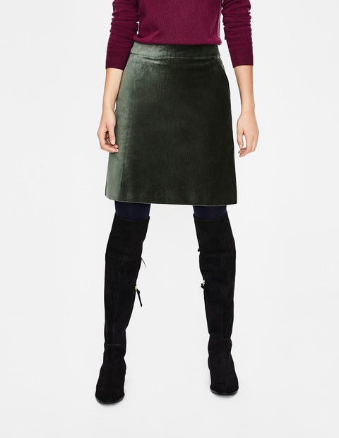 Mimi Velvet Skirt - Pine Tree Mimi Velvet Skirt - Pine Tree
