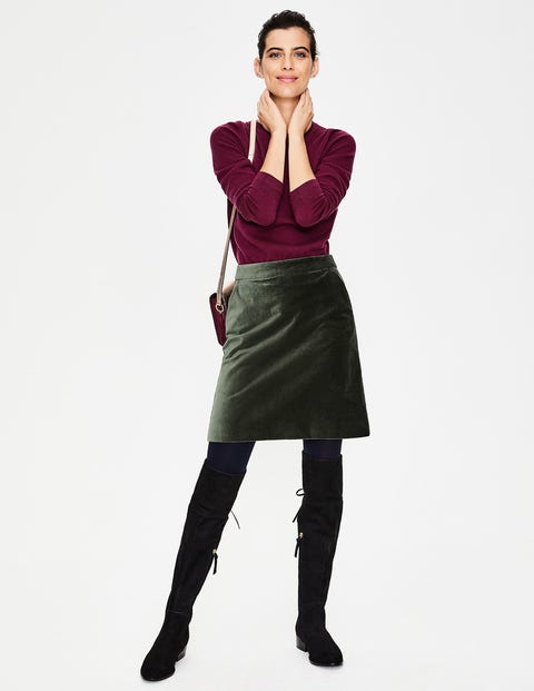 Mimi Velvet Skirt - Pine Tree Mimi Velvet Skirt - Pine Tree