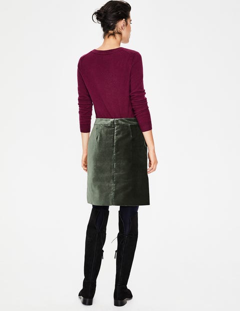 Mimi Velvet Skirt - Pine Tree Mimi Velvet Skirt - Pine Tree