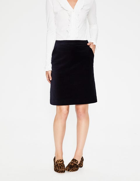 Mimi Velvet Skirt - Navy Mimi Velvet Skirt - Navy