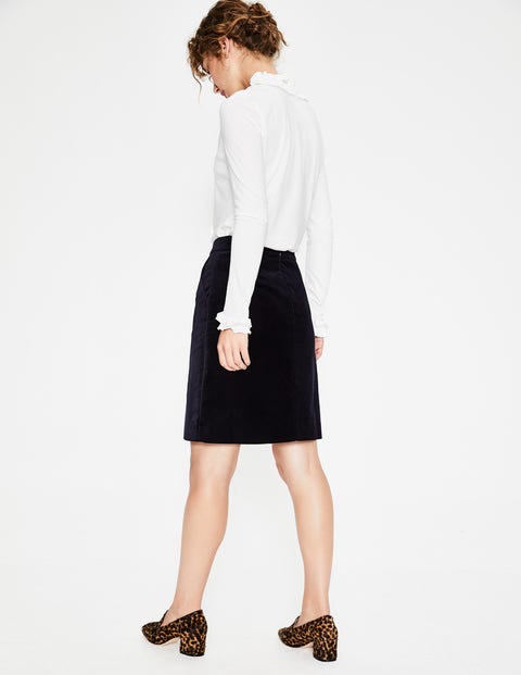 Mimi Velvet Skirt - Navy Mimi Velvet Skirt - Navy