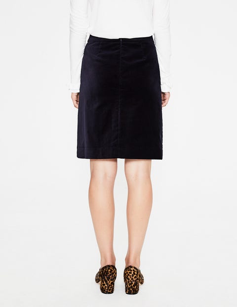Mimi Velvet Skirt - Navy Mimi Velvet Skirt - Navy
