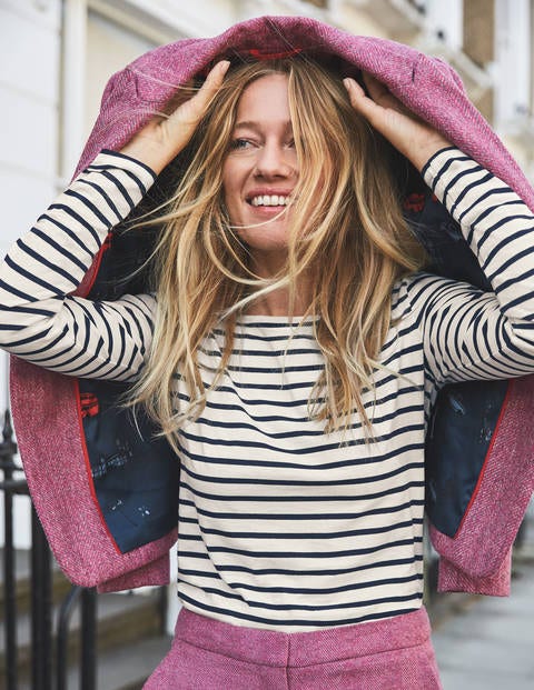 Bath British Tweed Blazer - Pink Herringbone Bath British Tweed Blazer - Pink Herringbone