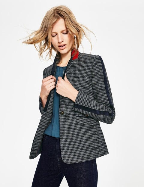 Elveden Blazer - Navy and Grey Houndstooth Elveden Blazer - Navy and Grey Houndstooth