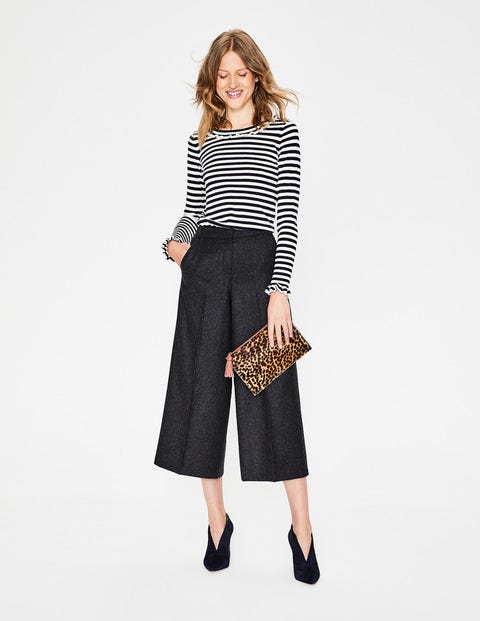 British Tweed Culottes - Grey Melange British Tweed Culottes - Grey Melange