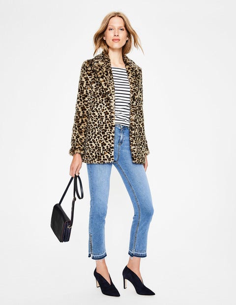 Boxgrove Faux Fur Coat - Leopard Faux Fur Boxgrove Faux Fur Coat - Leopard Faux Fur