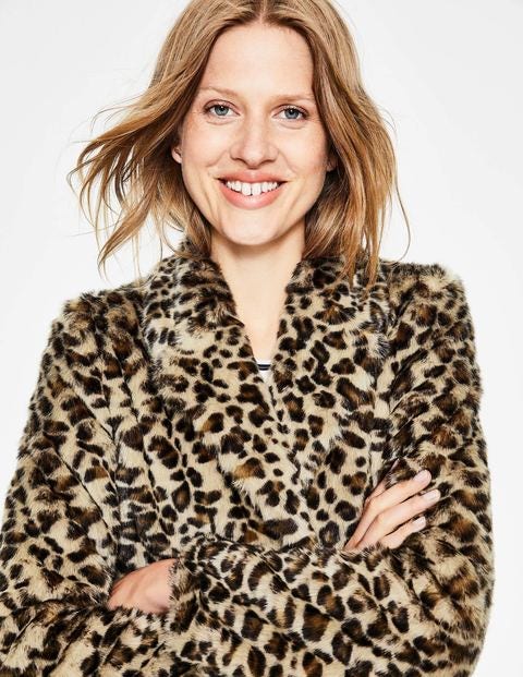 Boxgrove Faux Fur Coat - Leopard Faux Fur Boxgrove Faux Fur Coat - Leopard Faux Fur