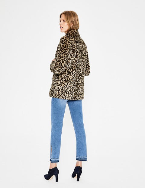 Boxgrove Faux Fur Coat - Leopard Faux Fur Boxgrove Faux Fur Coat - Leopard Faux Fur
