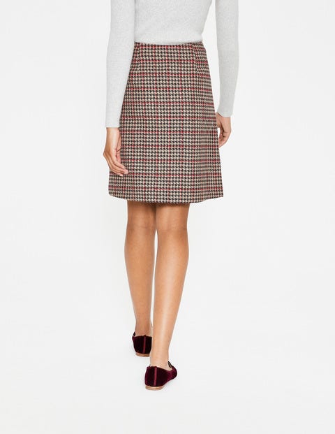 Faye Tweed Kilt - Fawn and Red Windowpane Faye Tweed Kilt - Fawn and Red Windowpane