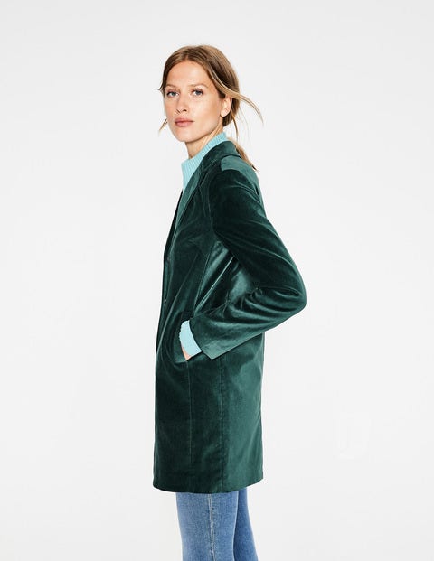 Blyford Velvet Coat - Seaweed Blyford Velvet Coat - Seaweed