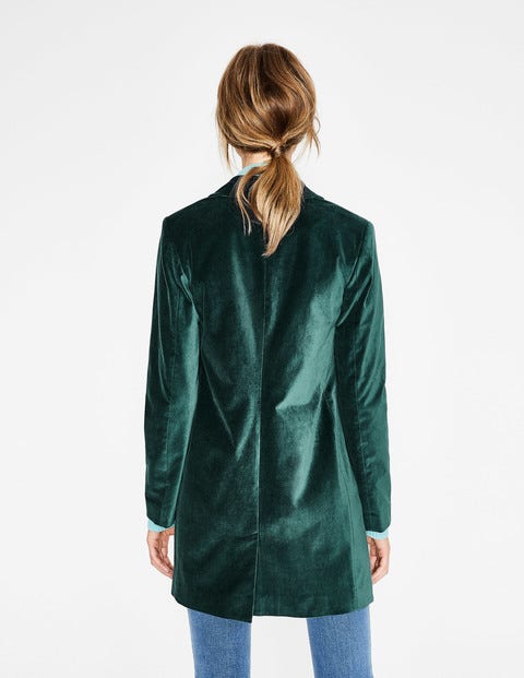 Blyford Velvet Coat - Seaweed Blyford Velvet Coat - Seaweed