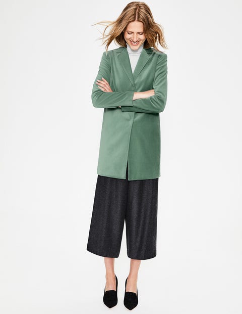 Blyford Velvet Coat - Aquamarine Blyford Velvet Coat - Aquamarine