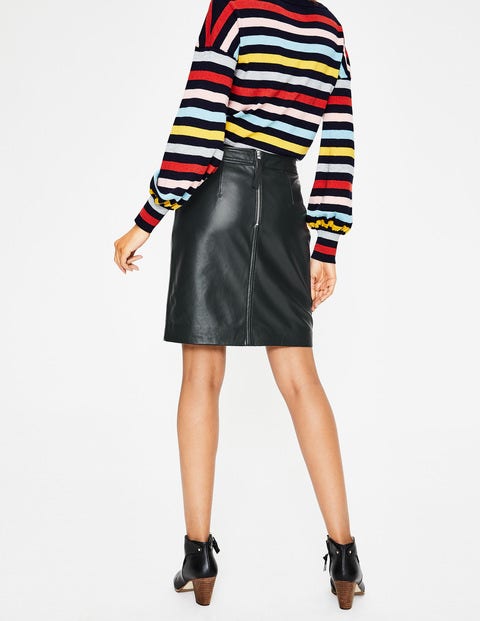 Morleigh Leather Mini Skirt - Black Morleigh Leather Mini Skirt - Black