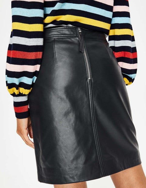 Morleigh Leather Mini Skirt - Black Morleigh Leather Mini Skirt - Black