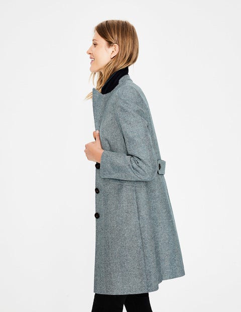 Eastbourne Coat - Blue Herringbone Eastbourne Coat - Blue Herringbone