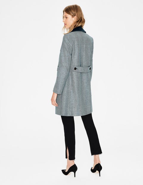 Eastbourne Coat - Blue Herringbone Eastbourne Coat - Blue Herringbone