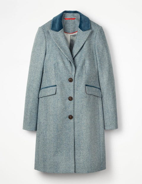 Eastbourne Coat - Blue Herringbone Eastbourne Coat - Blue Herringbone