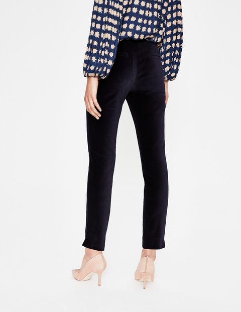 Velvet Straight Leg Pants - Navy Velvet Straight Leg Pants - Navy