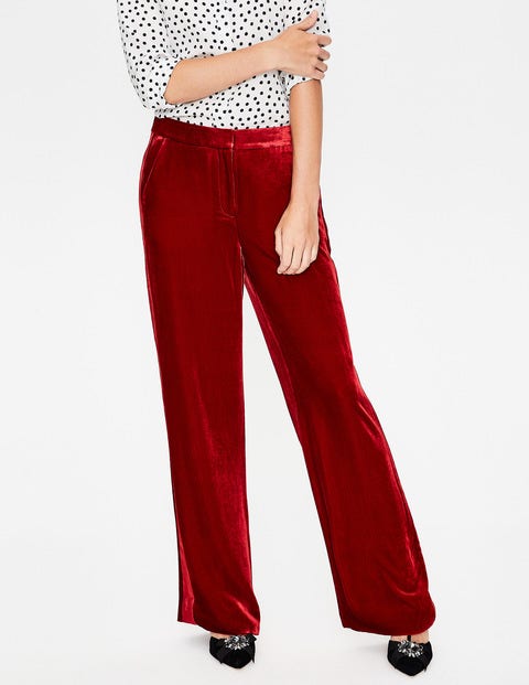 Selwood Velvet Pants - Poinsettia Selwood Velvet Pants - Poinsettia
