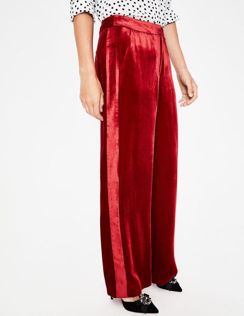 Selwood Velvet Pants - Poinsettia Selwood Velvet Pants - Poinsettia