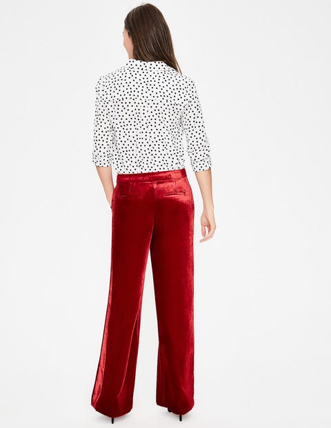 Selwood Velvet Pants - Poinsettia Selwood Velvet Pants - Poinsettia