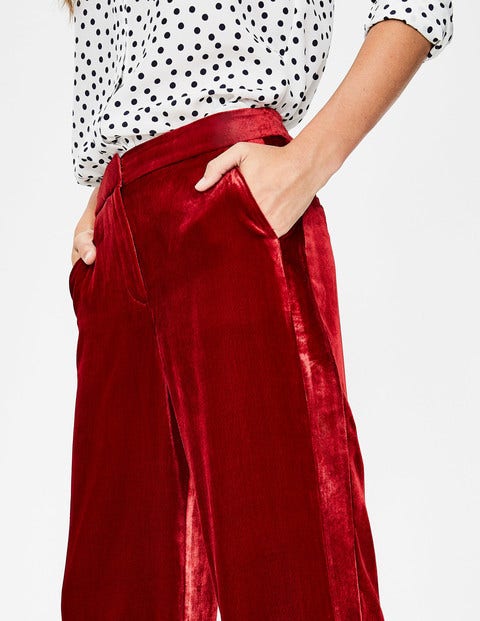 Selwood Velvet Pants - Poinsettia Selwood Velvet Pants - Poinsettia