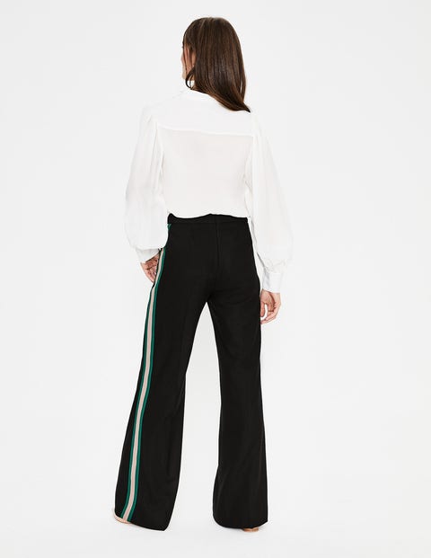 Sherborne Side Stripe Trousers - Black with Stripe Sherborne Side Stripe Trousers - Black with Stripe