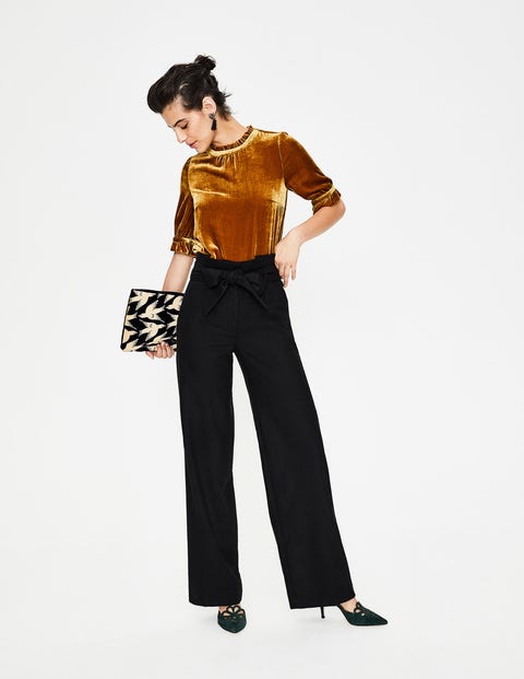 Rosemoor Paperbag Pants - Black Rosemoor Paperbag Pants - Black