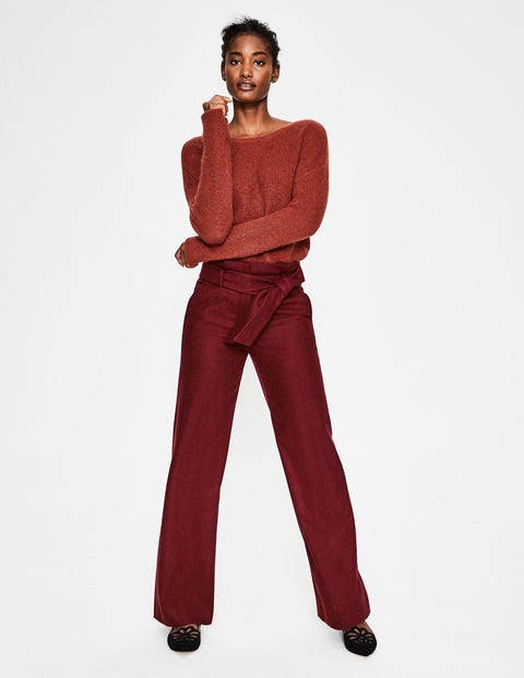 Pantalon Taille Froncée Rosemoor - Marron Pantalon Taille Froncée Rosemoor - Marron