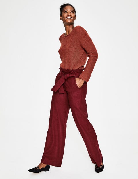 Pantalon Taille Froncée Rosemoor - Marron Pantalon Taille Froncée Rosemoor - Marron