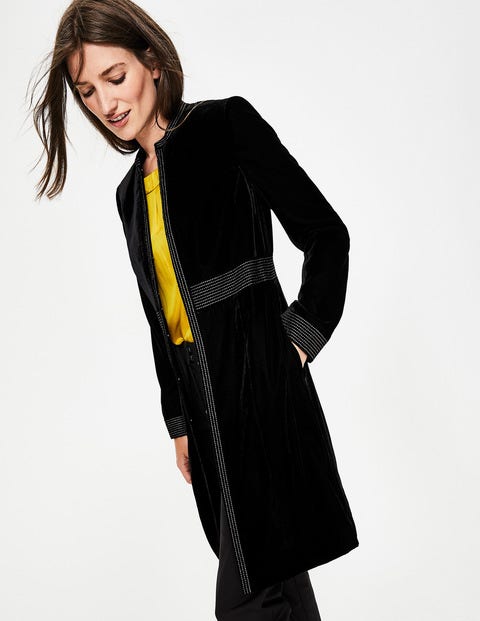 Grosvenor Party Coat - Black with Gold Bird Grosvenor Party Coat - Black with Gold Bird