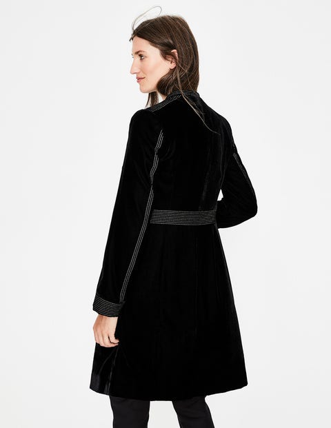 Grosvenor Party Coat - Black with Gold Bird Grosvenor Party Coat - Black with Gold Bird