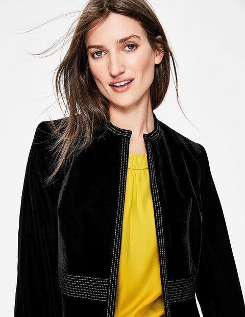 Grosvenor Party Coat - Black with Gold Bird Grosvenor Party Coat - Black with Gold Bird
