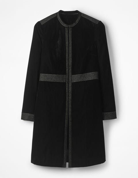 Grosvenor Party Coat - Black with Gold Bird Grosvenor Party Coat - Black with Gold Bird