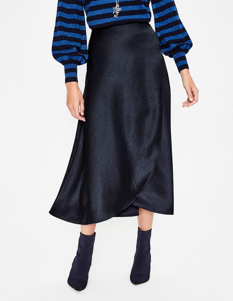 Epsom Midi Skirt - Navy Epsom Midi Skirt - Navy