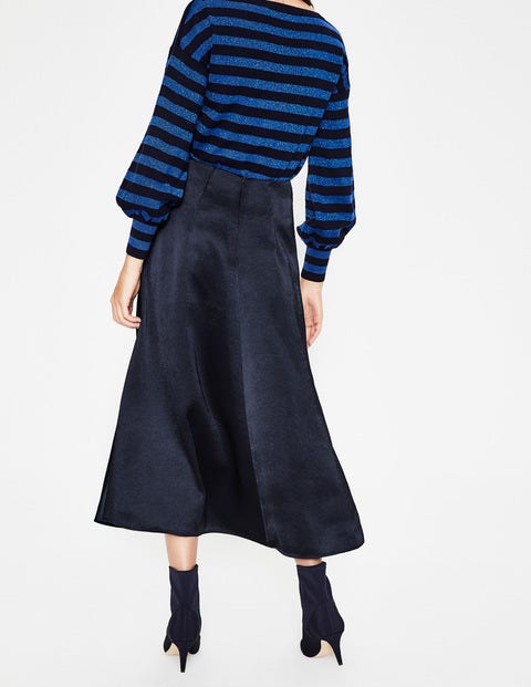 Epsom Midi Skirt - Navy Epsom Midi Skirt - Navy