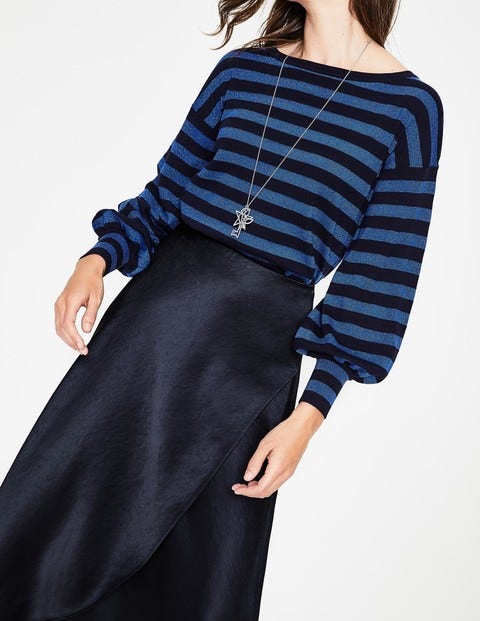 Epsom Midi Skirt - Navy Epsom Midi Skirt - Navy