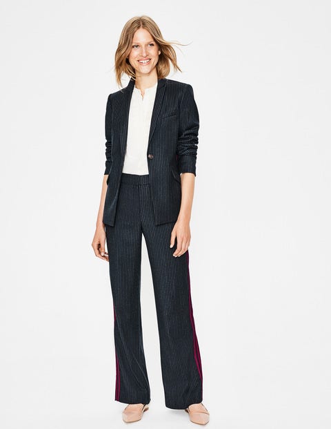 Cresswell Pinstripe Blazer - Navy Pinstripe Cresswell Pinstripe Blazer - Navy Pinstripe