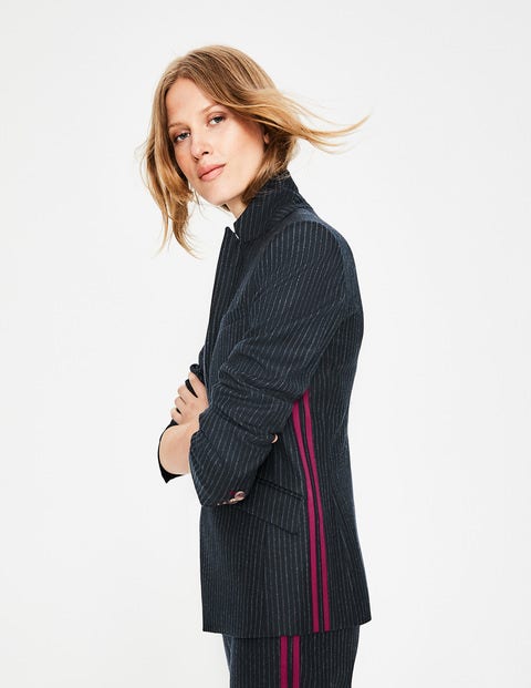Cresswell Pinstripe Blazer - Navy Pinstripe Cresswell Pinstripe Blazer - Navy Pinstripe