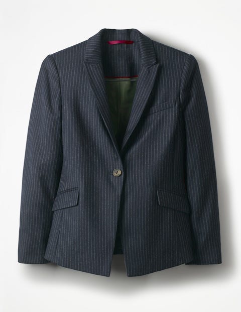 Cresswell Pinstripe Blazer - Navy Pinstripe Cresswell Pinstripe Blazer - Navy Pinstripe