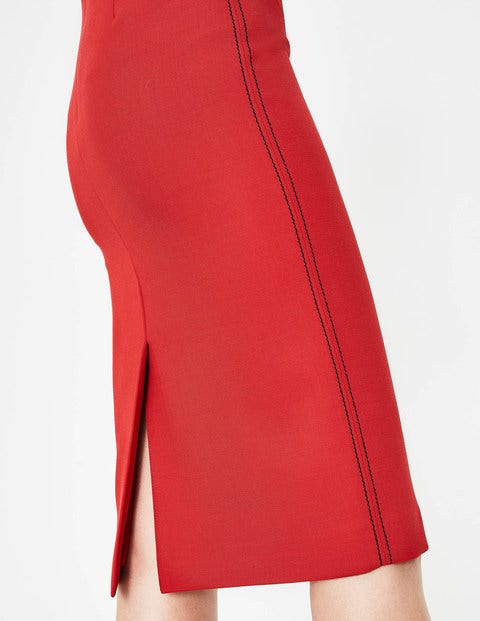 Winsford Pencil Skirt - Poinsettia Winsford Pencil Skirt - Poinsettia