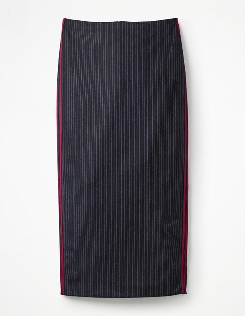 Cresswell Pinstripe Skirt - Navy Pinstripe Cresswell Pinstripe Skirt - Navy Pinstripe