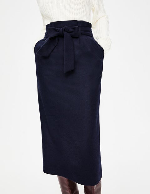 Rosemoor Paperbag Skirt - Navy Rosemoor Paperbag Skirt - Navy