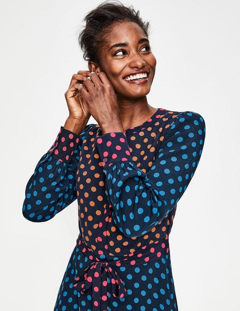 Eva Dress - Drummer Blue, Regular Spot Eva Dress - Drummer Blue, Regular Spot