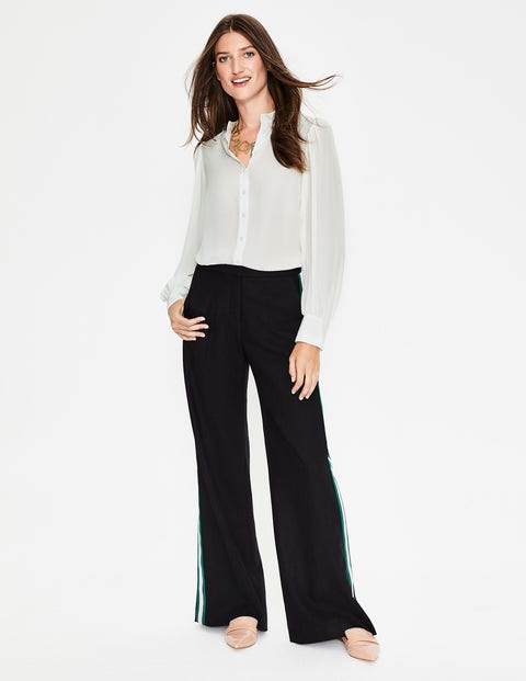 Blouson Sleeve Silk Shirt - Ivory Blouson Sleeve Silk Shirt - Ivory